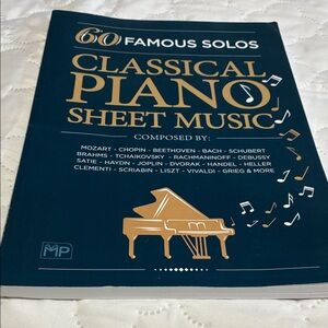 Classical Piano Sheet Music Book
